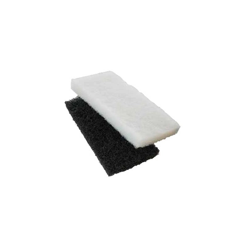 RICAMBIO TAMPONE IN FIBRA 25x12 cm - Bianco - MADE IN ITALY