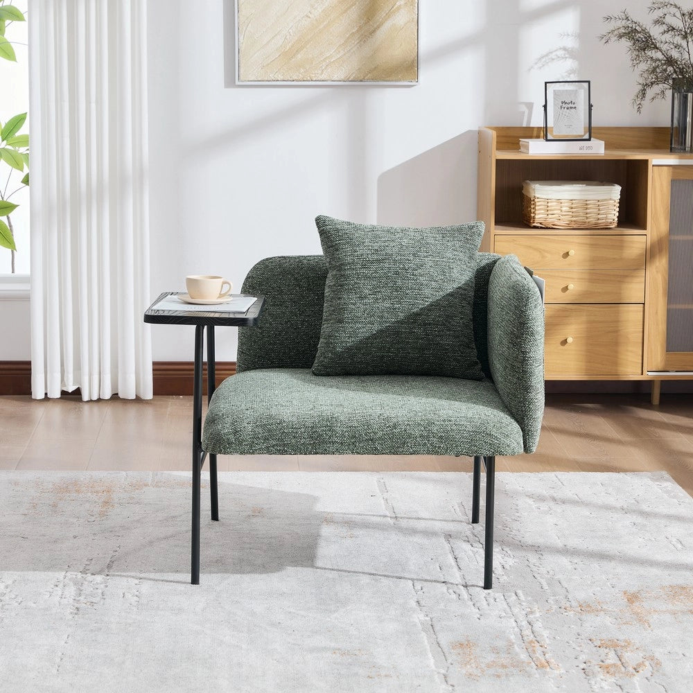Poltrona con Tavolino ¨C MINIMAL ¨C Tessuto, Vano Contenitore