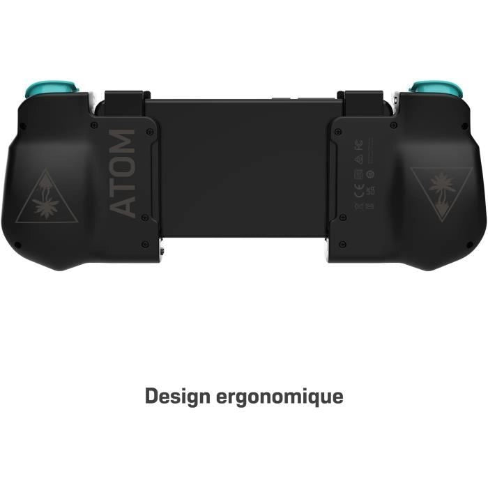 Controller di gioco mobile Android - Turtle Beach Atom - Bluetooth - Nero/Ciano