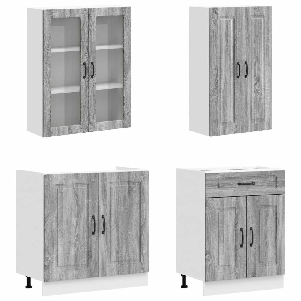 Unità Cucina KALMAR 8 pcs Sonoma grigio Legno ingegnerizzato 3438199