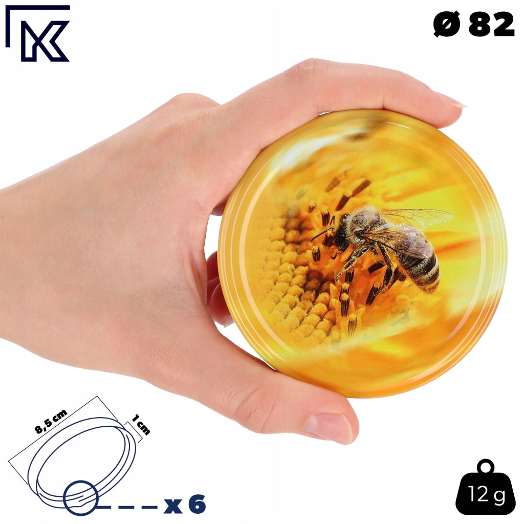 KADAX 50x Jar Caps Fi 82 Tappi per Barattoli Coperchi Conserva