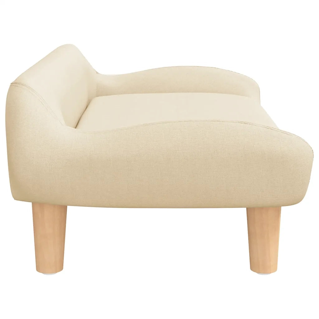 Divano per Bambini Crema 70x40x24 cm in Tessuto
