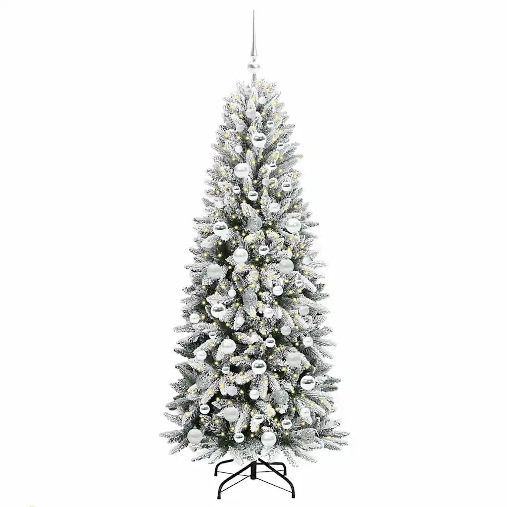 Albero di Natale artificiale con 300 LED Bianco 180 cm 3396050