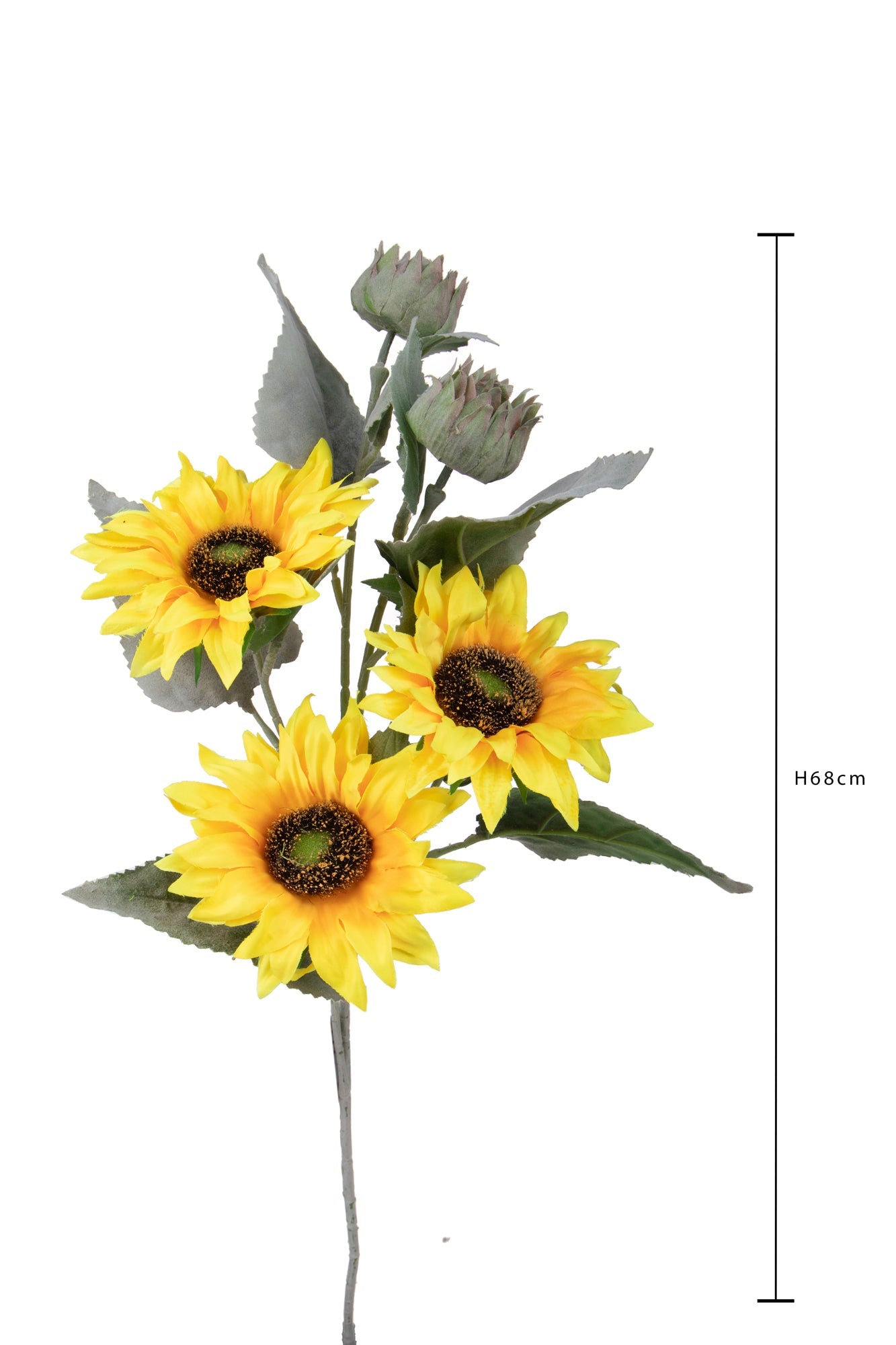 Set 4 Girasoli Artificiali per 5 68 cm