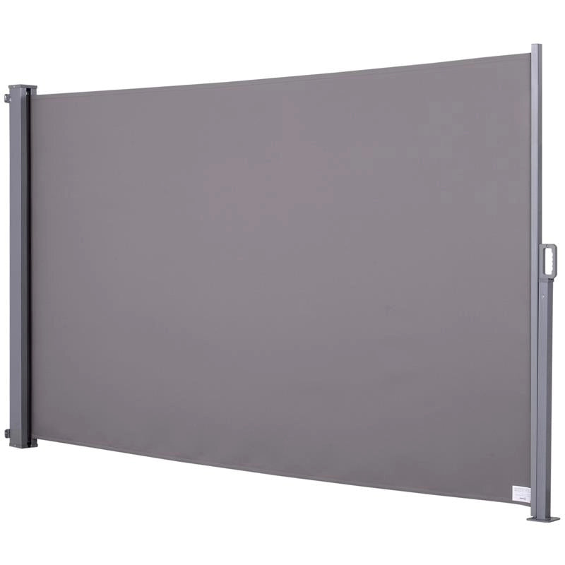 TENDA DA SOLE LATERALE E AVVOLGIBILE 3 X 1.6 MT IN COLORE GRIGIO
