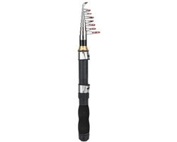 Pescatoio Portatile 1,9M - Acciaio Inossidabile - Leggero - Manico Antiscivolo - Adatto per Pesca in Mare e in Acqua Dolce - Robusto e Duraturo - Asta da Pesca