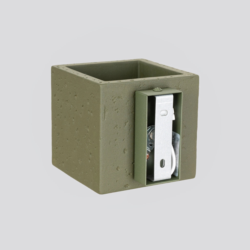 Applique industriale TETRIS Pure Lume cemento verde G9