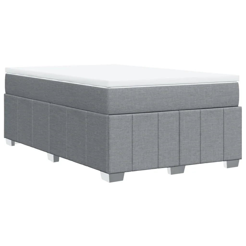 Giroletto a Molle con Materasso Grigio Chiaro 120x190cm Tessuto 3285456