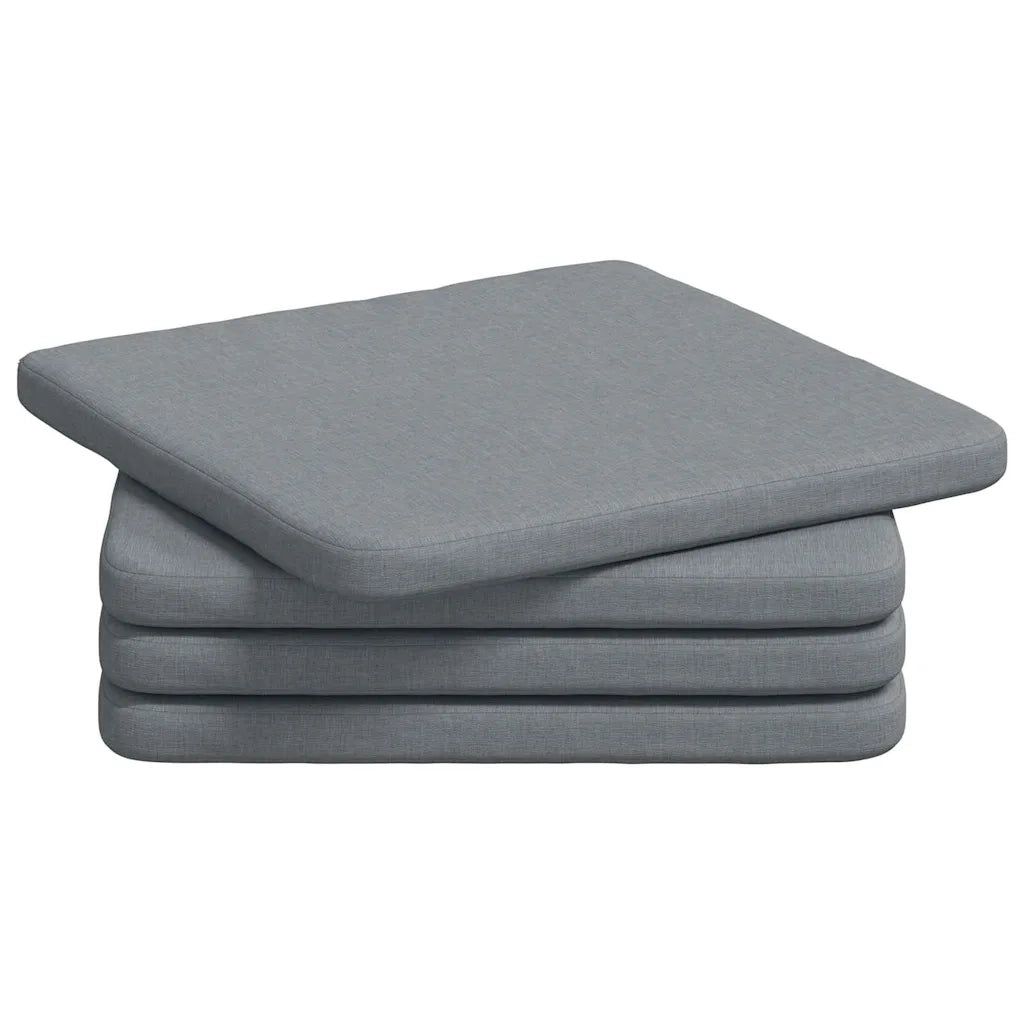 Cuscini per Seduta 4 pz | Cuscini per sedie Grigio chiaro 40 x 40 x 3 cm Tessuto