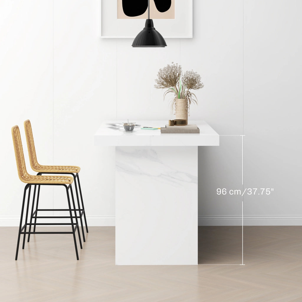 Sgabello da bar ¨C zephmum ¨C giallo, struttura in metallo, 42.5x52x102 cm