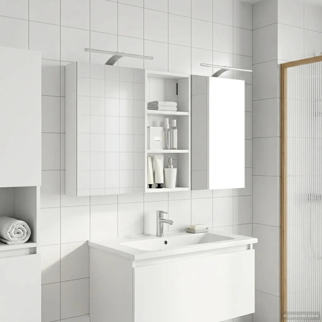 Set di Armadi da Bagno con porta 3 pcs 110 x 10,5 x 60,5 cm 3403720