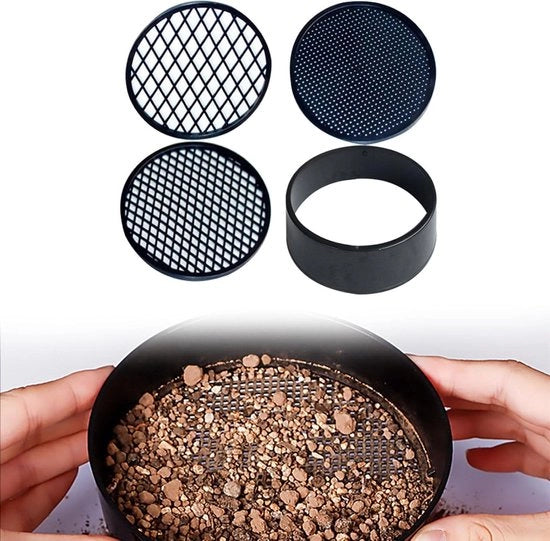 Tassa di giardinaggio in plastica rotonda 11 cm - 4-in-1 set di tassini per sabbia, terriccio e giardino