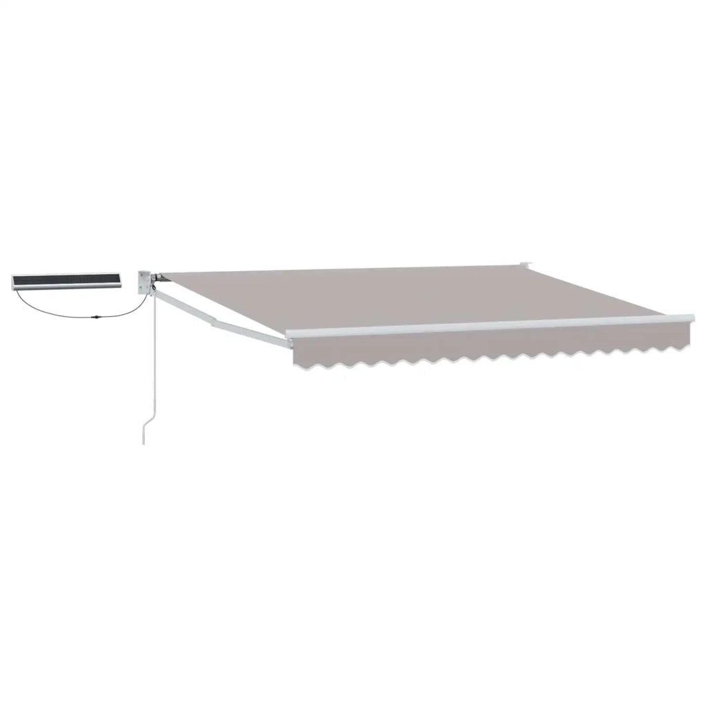 Tettuccio Elettrico Retrattile Grigio chiaro e bianco 3 x 2,5 m