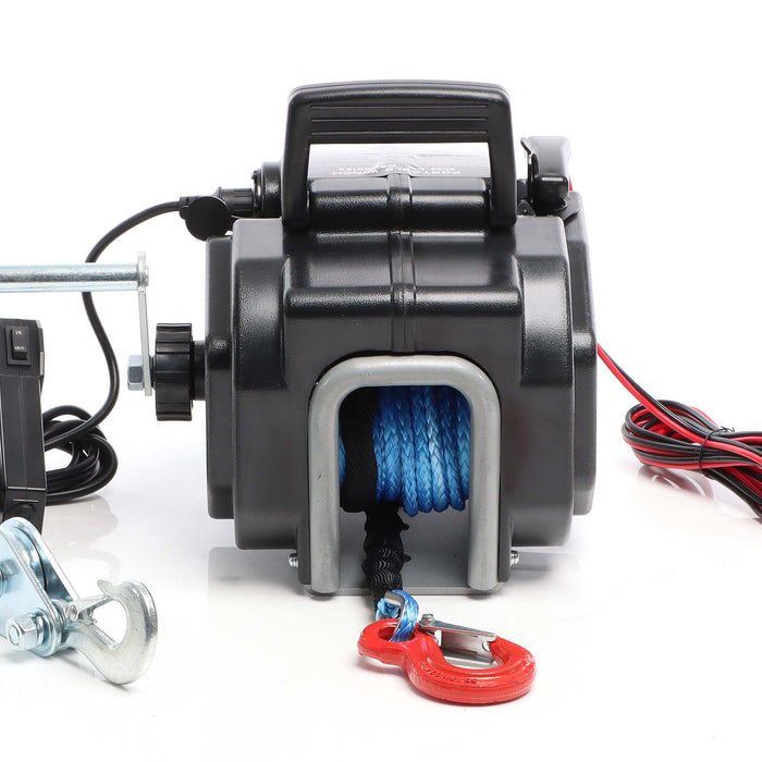 Argano elettrico a fune 12V Verricello a motore fino a 2267kg Motore 450W 1,38m/min Paranco