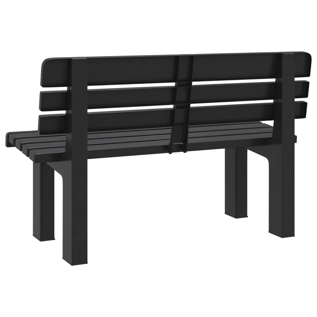 Panchina da Giardino Antracite 110x52x71 cm in Polipropilene 4009380