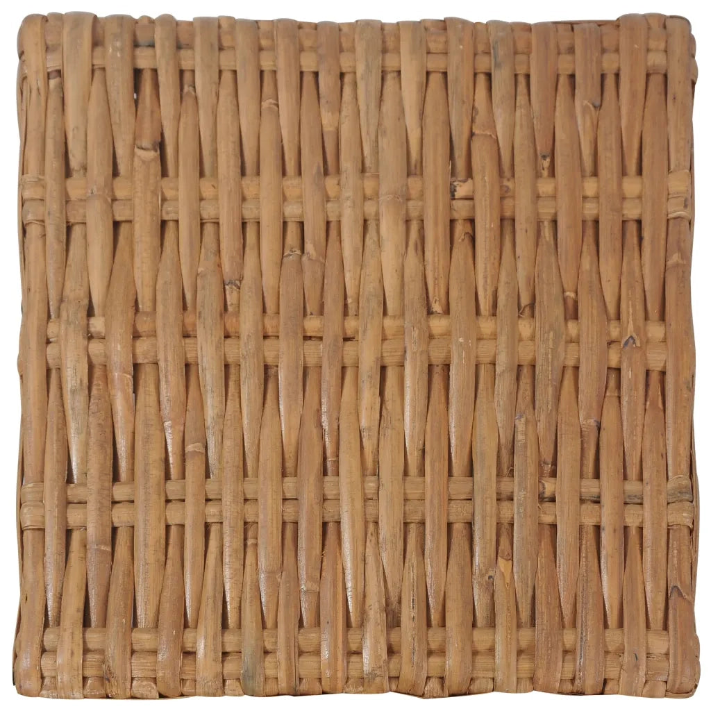 Tavolino da CaffÃ¨ 47x47x28 cm in Rattan Naturale cod mxl 72689