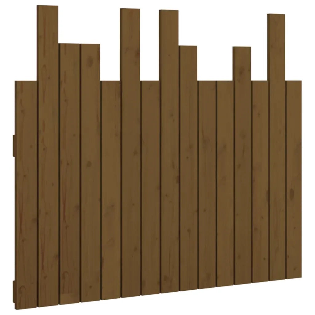Testiera da Parete Miele 95,5x3x80 cm in Legno Massello di Pinocod mxl 81526