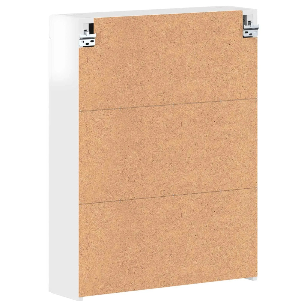 Mobiletto per specchio da bagno con porta TULUM Bianco Lucido 880365