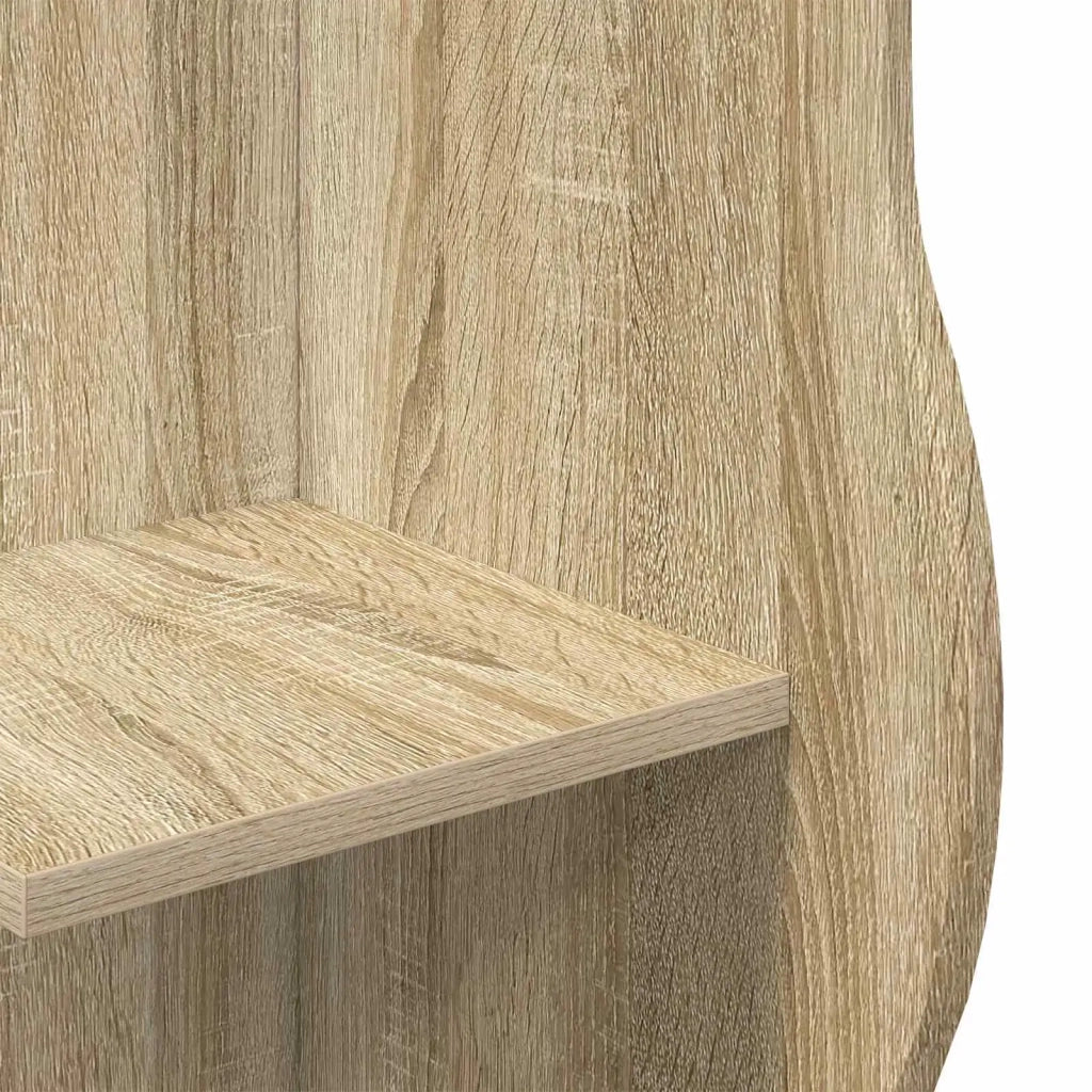 Mensola angolare con lo scaffale Rovere Sonoma 34 x 33 x 102 cm