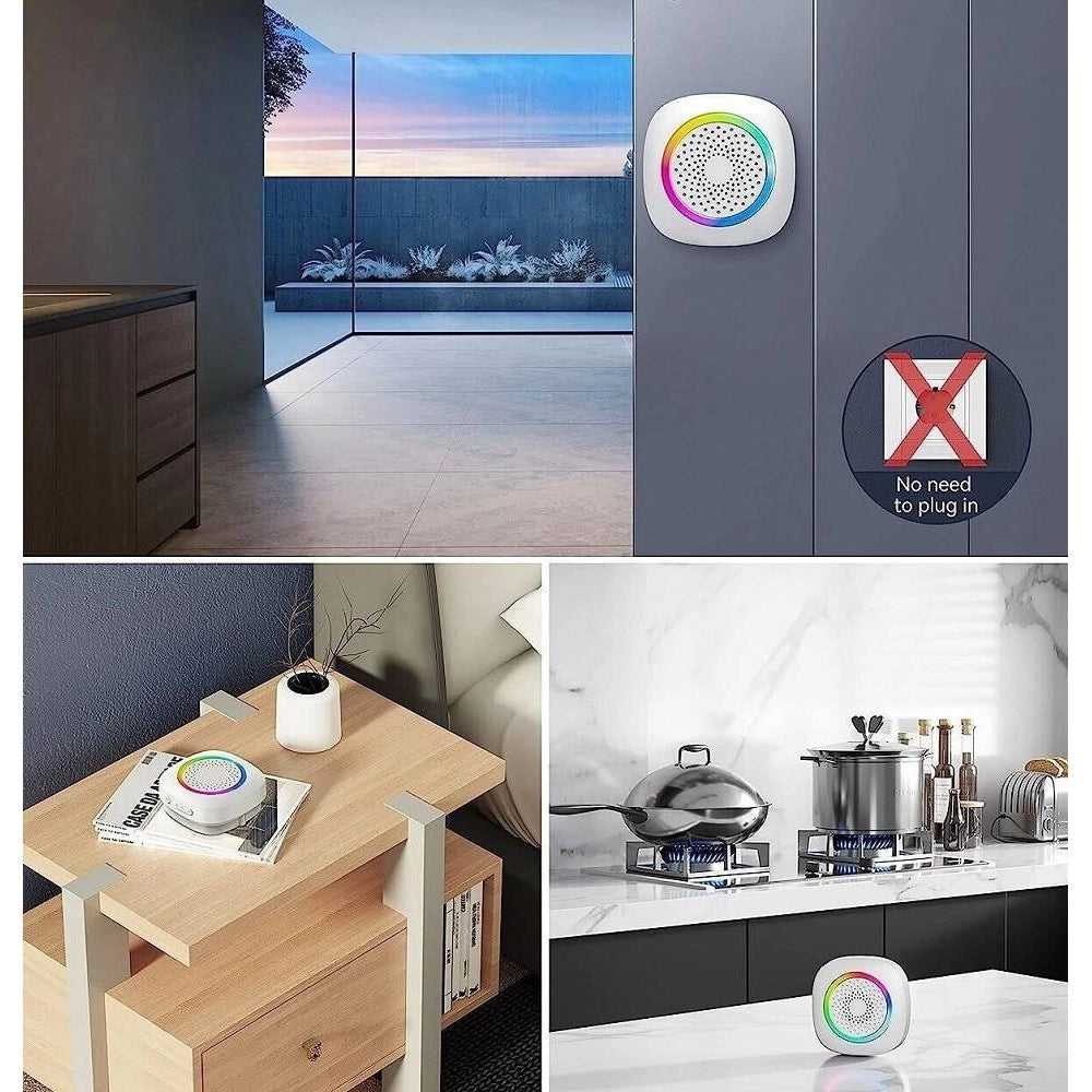 Trade Shop - Campanello Senza Fili Wireless Per Casa Ufficio Luce Rgb 60 Melodie Rl-3995 -