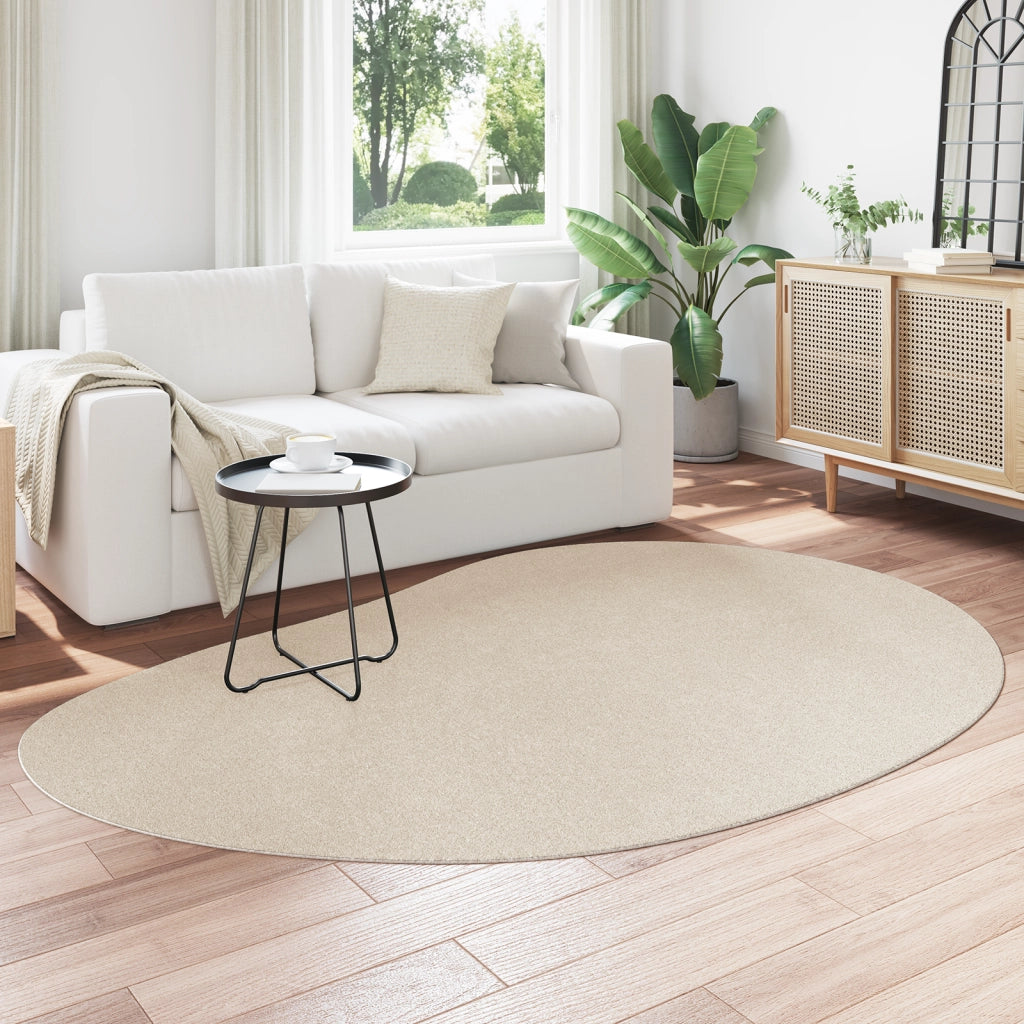 Tappeto "HUARTE" a Pelo Corto Morbido e Lavabile Beige 160x230 cm