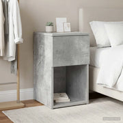 Armadietto per letto Grigio Cemento 29 x 31,5 x 49 cm