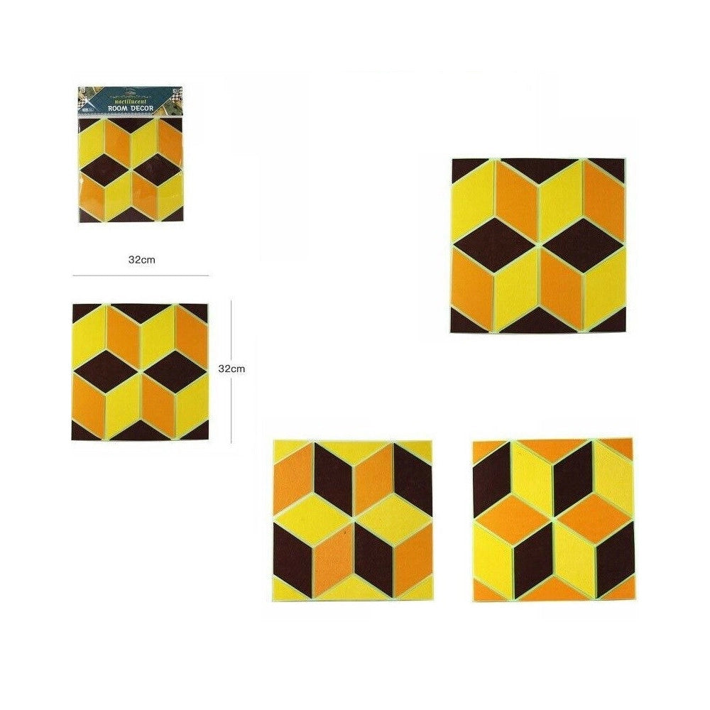 Trade Shop - 3d Piastrella Mattonella Adesivo Da Parete Muro Pannello 30x30cm 64386 -