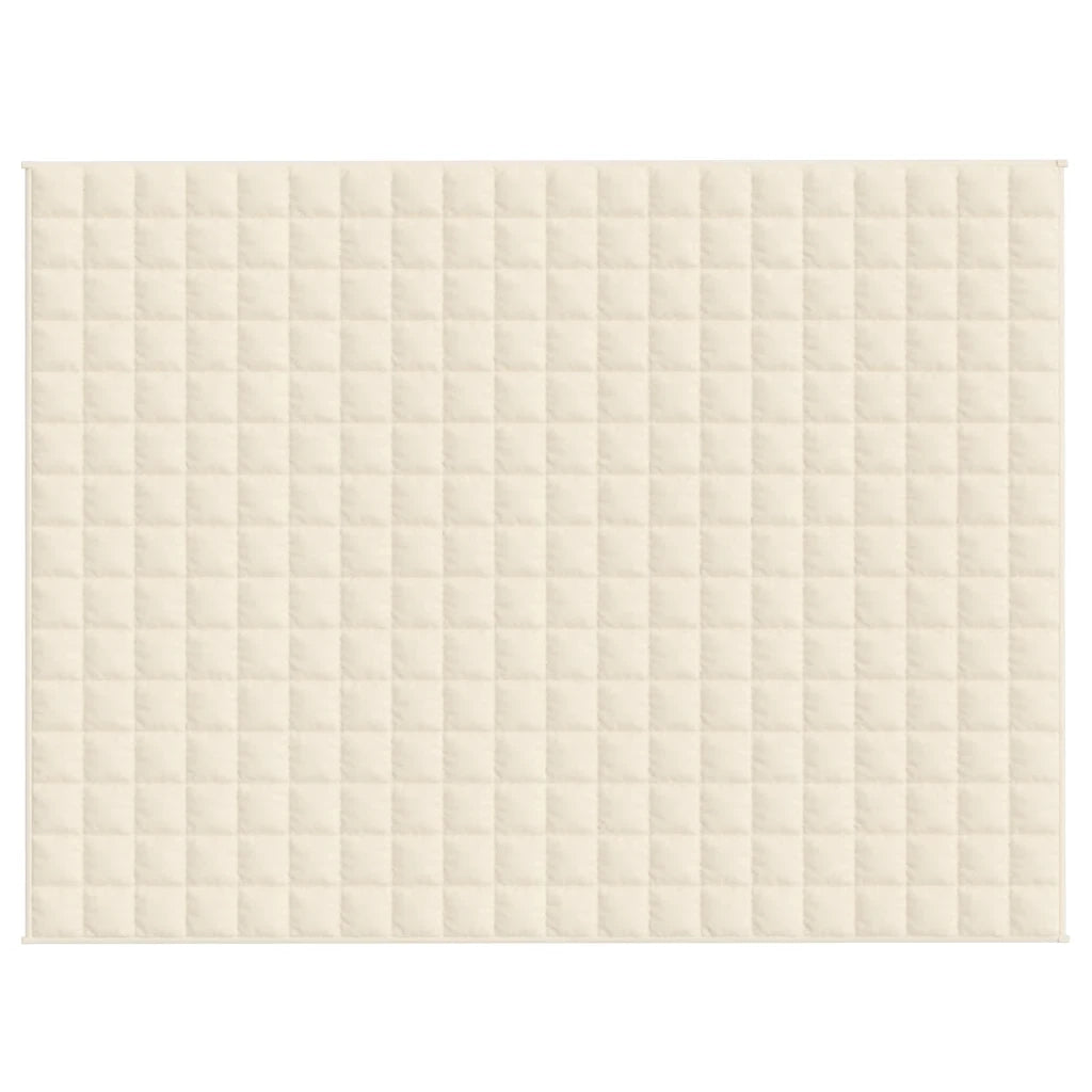 Coperta Ponderata Crema Chiaro 150x200 cm 11 kg Tessuto 350811