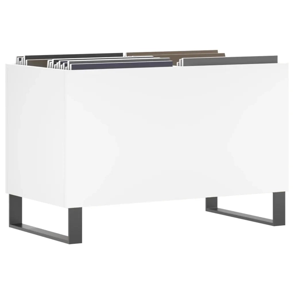 Mobile Porta Dischi Bianco 74,5x38x48 cm in Legno Multistrato CFW7550894