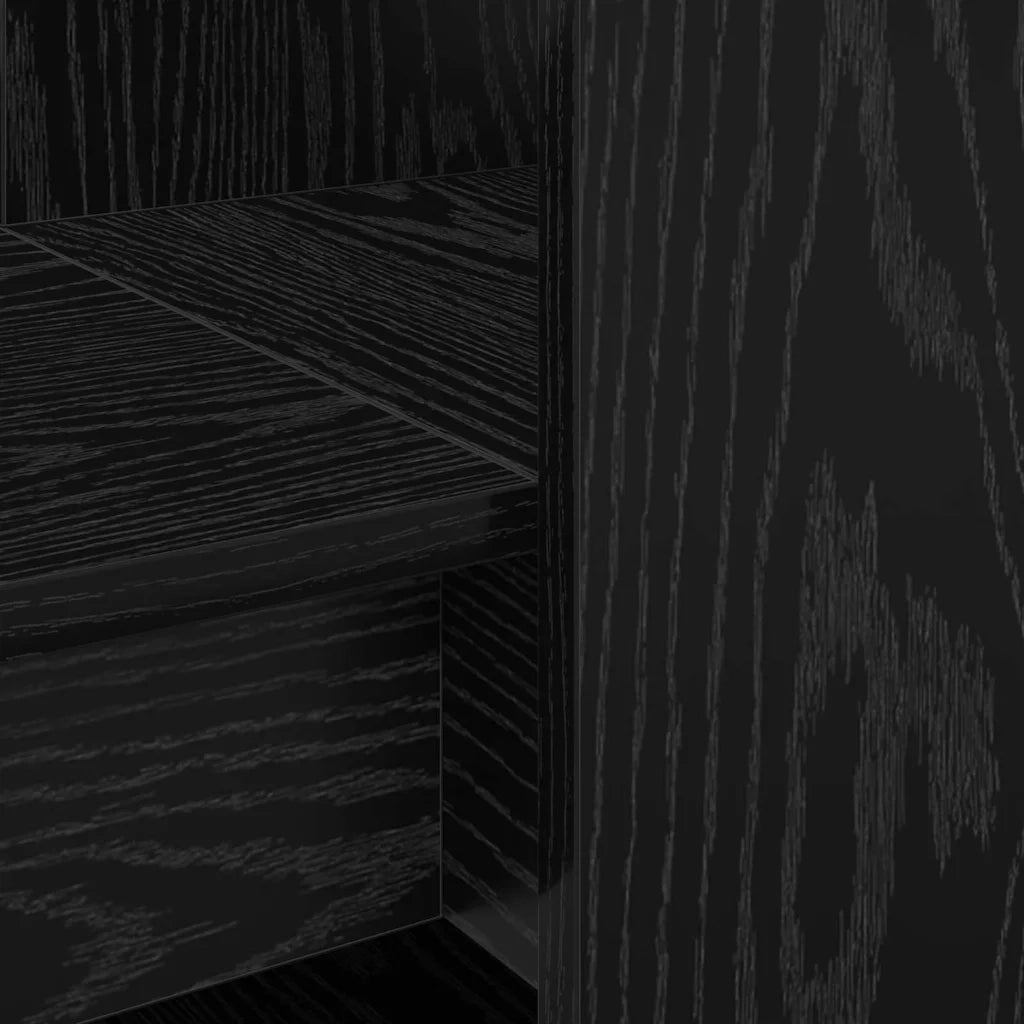vidaXL Scrivania Rovere nero 122 x 67 x 145 cm Legno multistrato