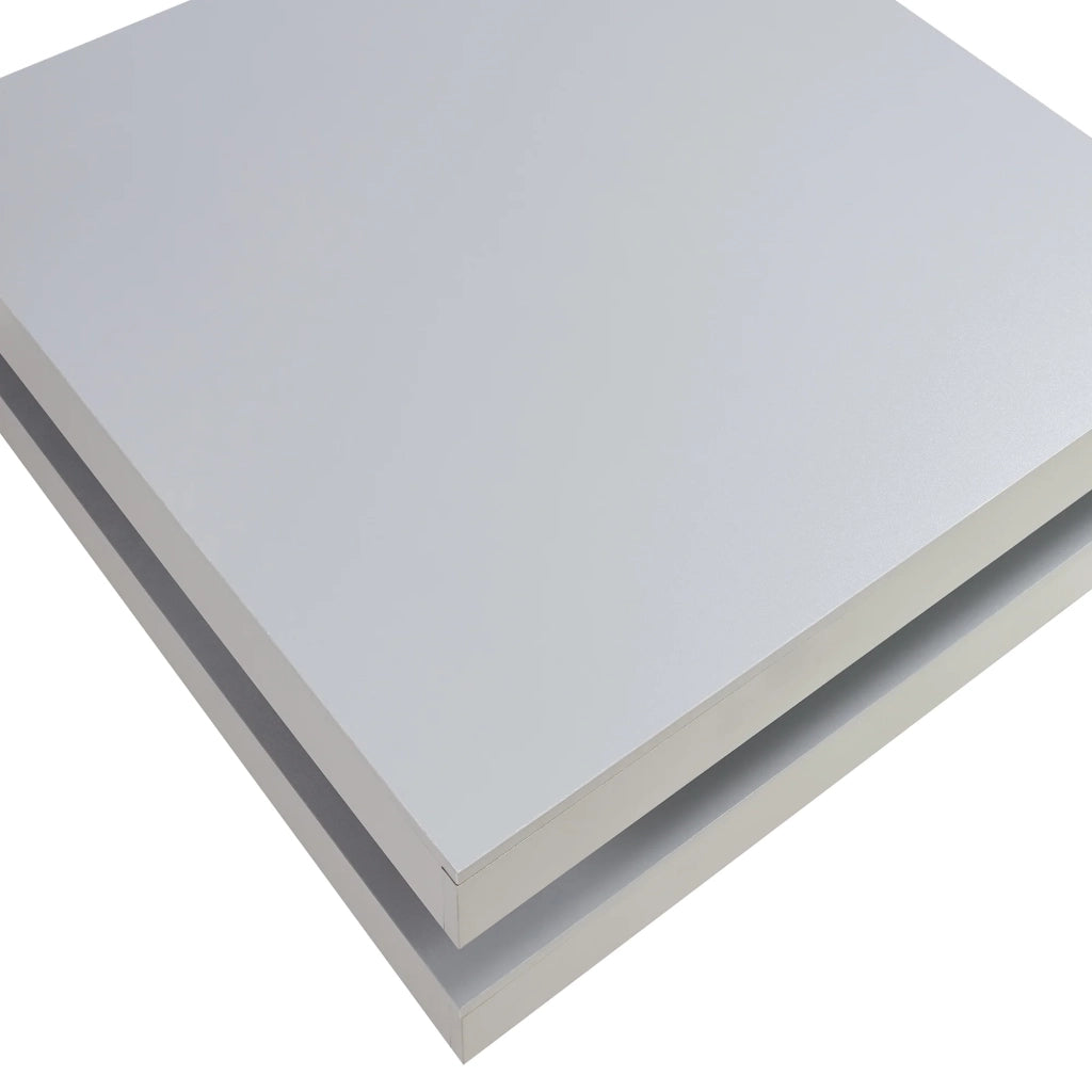 Tavolino da caffè consolle laterale 76 x 76 x 38 cm grigio chiaro 03_0010793