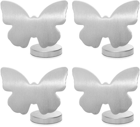 Pesi per tende da tavola per esterno, 4 pesi in acciaio inossidabile per tende da tavola, pesi magnetici per tende da tavola, peso per tende da tavola per giardino esterno (farfalla)