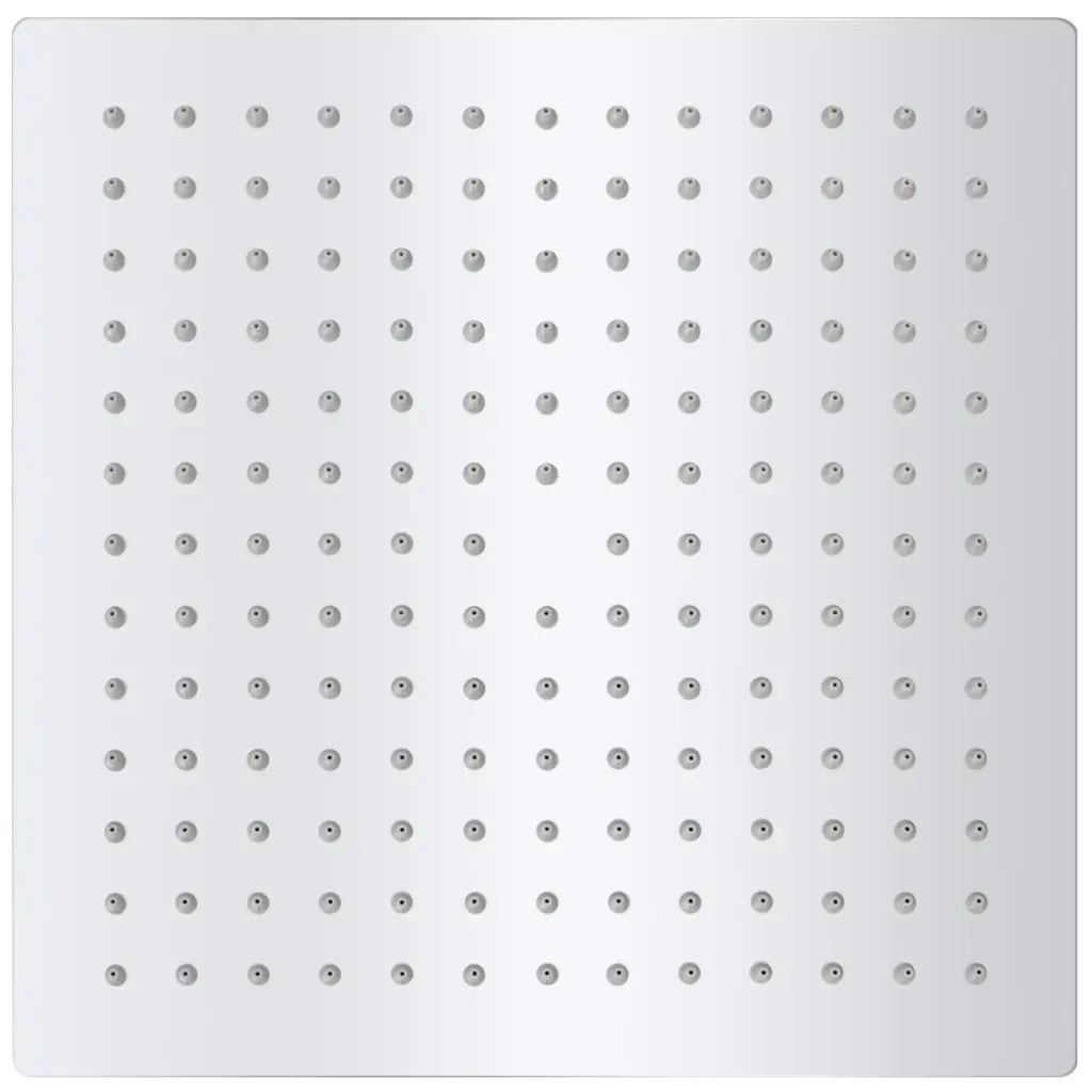 Testa Doccia a Pioggia in Acciaio Inossidabile 25x25cm Quadrata 142160