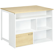 Tavolo da cucina con ala ribaltabile ¨C zephmum ¨C 116x79.5x91 cm bianco