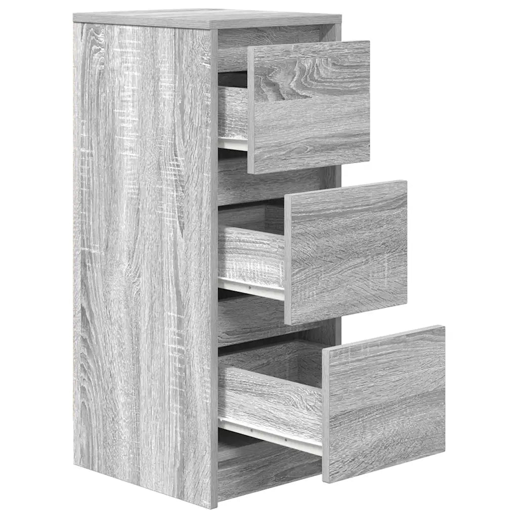 Credenza Grigio Sonoma 29,5x34x76 cm in Legno Multistrato 861639