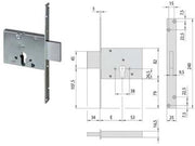 SERRATURA DA INFILARE A CILINDRO 56013- - mm.70 (56013700) - 1 pezzi CISA