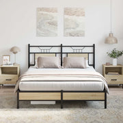 Giroletto senza Materasso-Struttura Letto Rovere Sonoma 140x190cm in Truciolato 575089