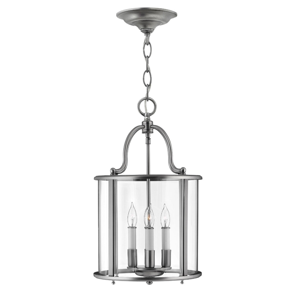 Lampada a sospensione 4 luci pewter grigio Hinkley