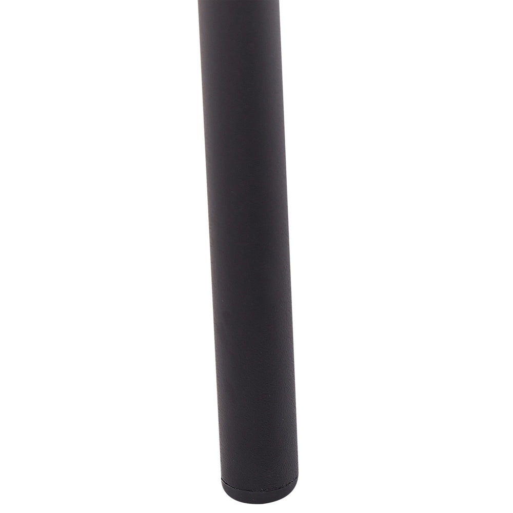 Set di 2 sedie da pranzo con sedile imbottito in tessuto verde senza braccioli schienale curvo stile moderno