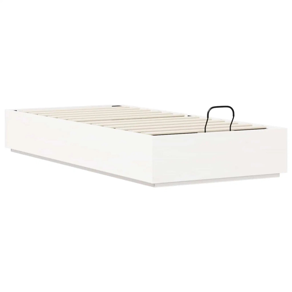 Letto ottomano Bianco 75 x 190 cm Legno di pino massiccio 3418724