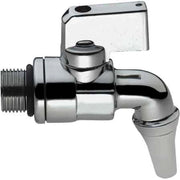 RUBINETTO A SFERA PER CONTENITORE OTTONE CROMATO 1/2