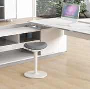 Sgabello ergonomico da ufficio regolabile grigio