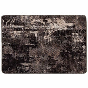 Runner in Moquette | Runner Tappeto MARSA Nero 100 x 150 cm Poliestere e PVC