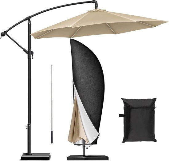 Parasol coprente acqua - Protezione per esterno parasole - Nero - 420D Oxford