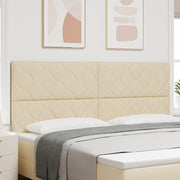 Testiera design a diamante panna 200 cm tessuto
