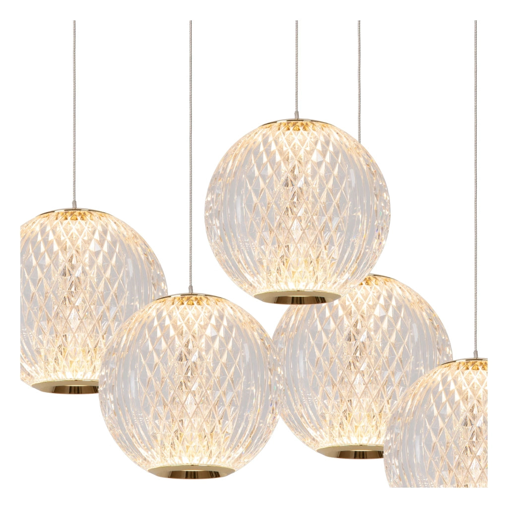 Lampada a sospensione Lucide Cintra LED 21W Ø32 ottone
