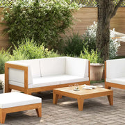 Salotto da Giardino-Set Divani da Giardino 2 pz con Cuscini in Massello d'Acacia