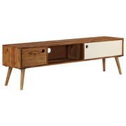 Mobile TV TV buffet dal design pratico 140 cm in legno massello di sheesham 2502071/2