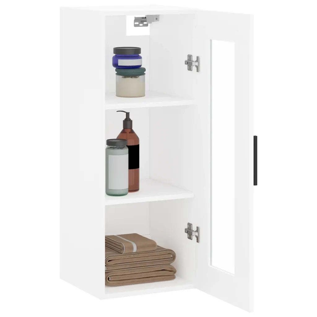 Mobile a Parete Bianco 34,5x34x90 cm 828932