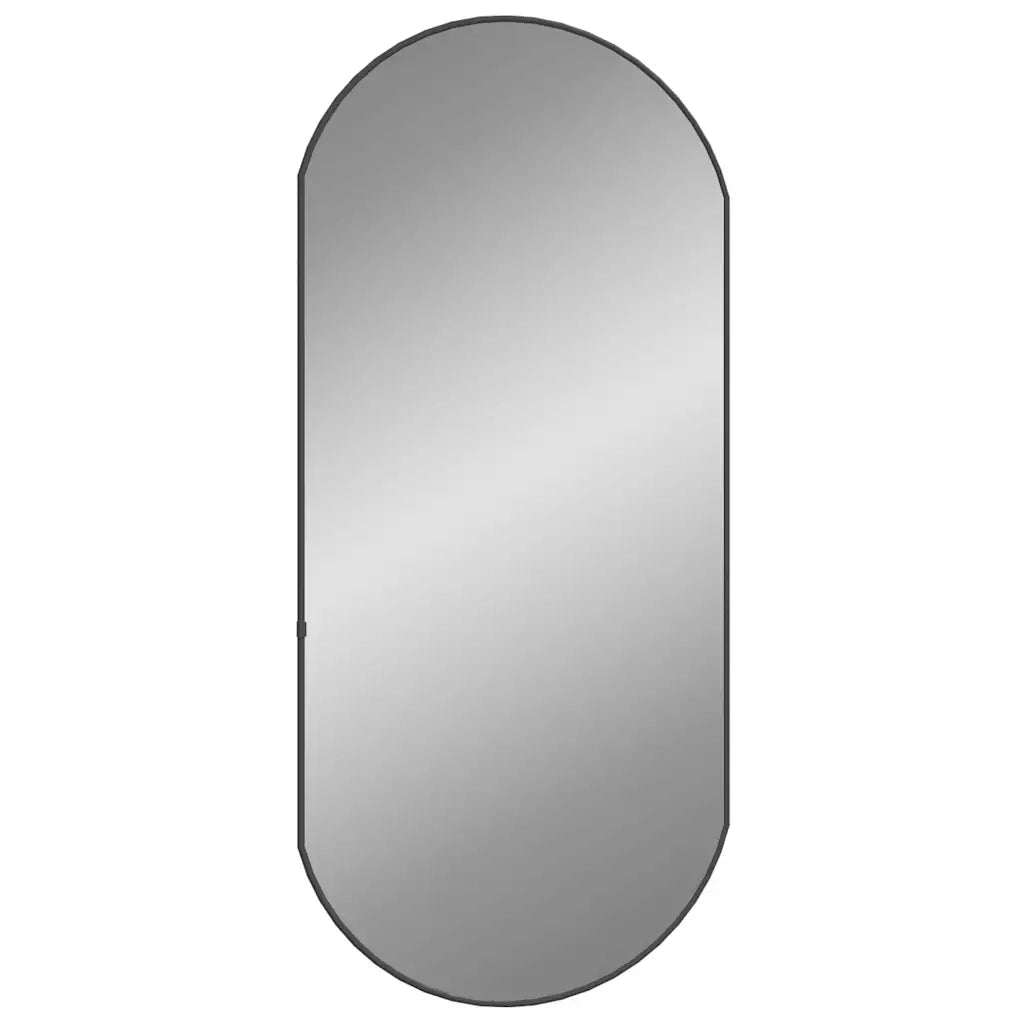 Specchio da Parete-Specchio a muro Nero 90x40 cm Ovale
